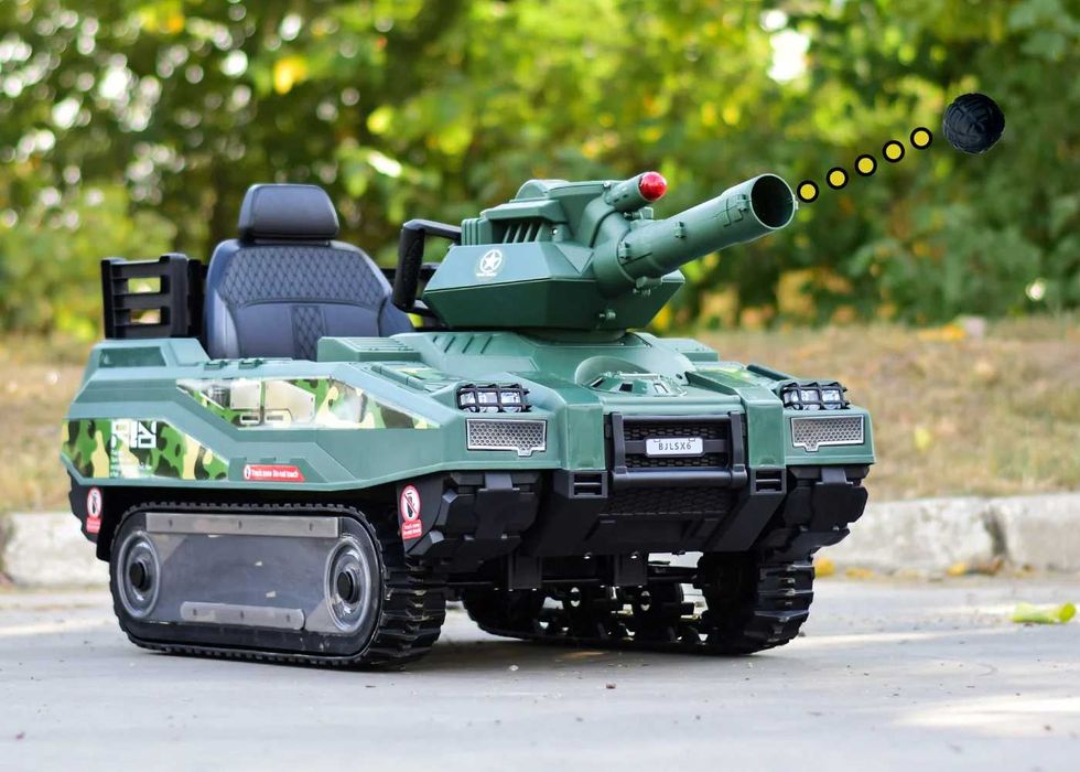 Детски Акумулаторен Танк Commander, 2х12V 12Ah, Дистанционно