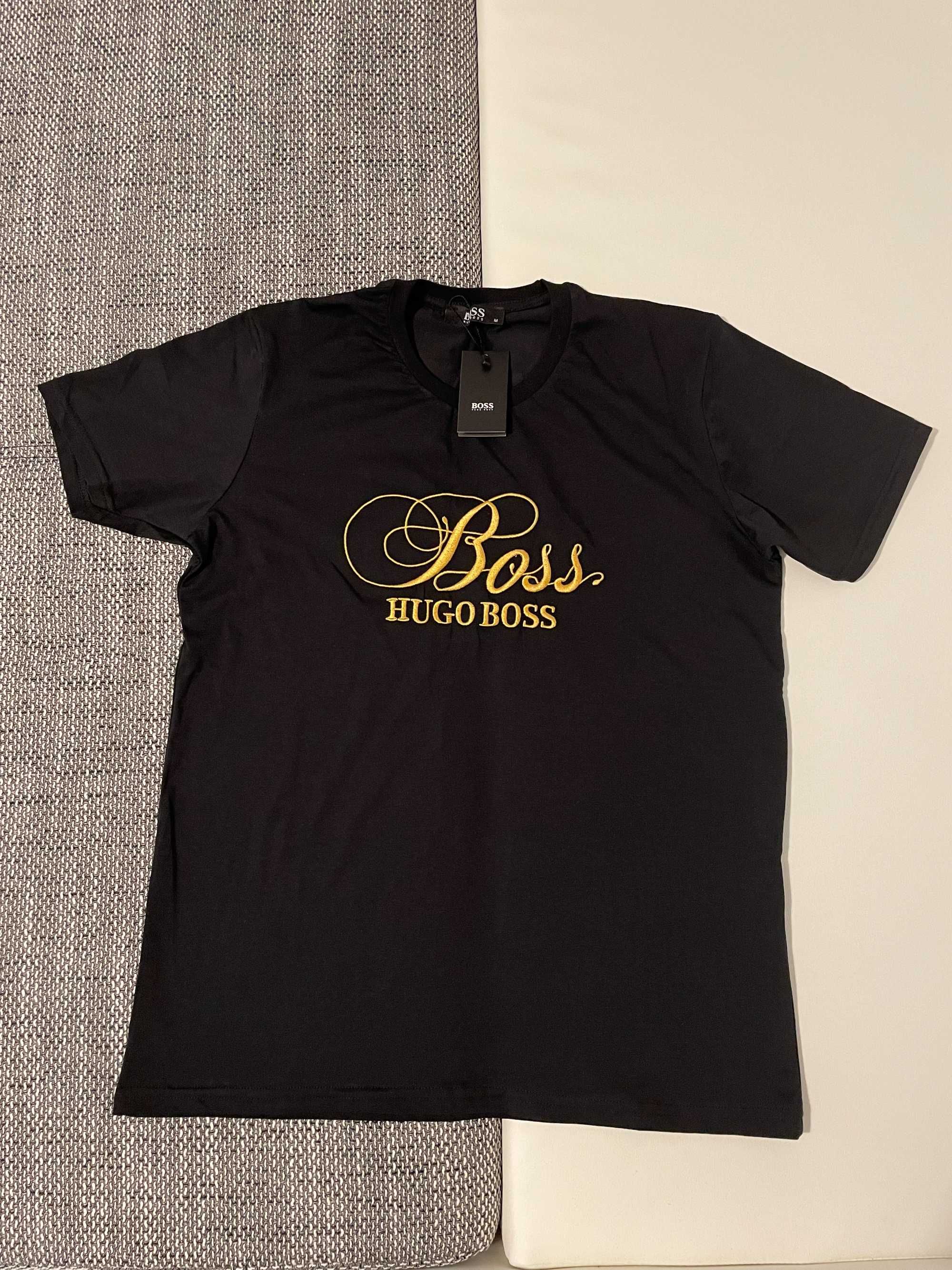 Tricou Hugo Boss unisex Alb/Negru