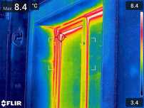 Termografie si testare etansare la aer cu usa suflanta (blower door)