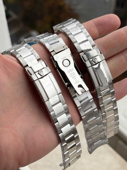 Bratara/curea pentru ceas Rolex Submariner/GMT master 20 mm, argintie