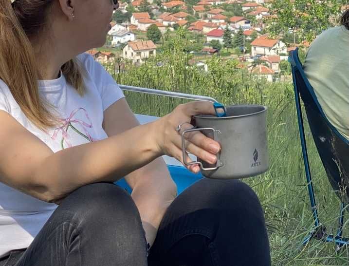 SET Титаниеви чаши