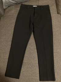 Черен Slim панталон Bershka - М + 2 колана