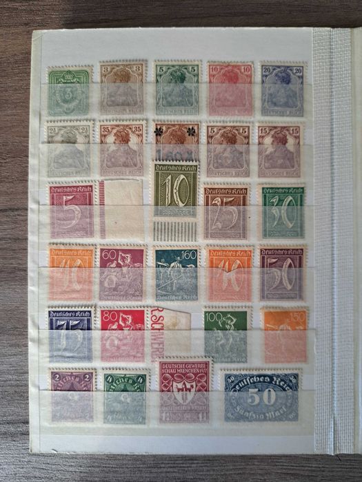 Clasor timbre nestampilate Germania (majoritatea Deutsches Reich)