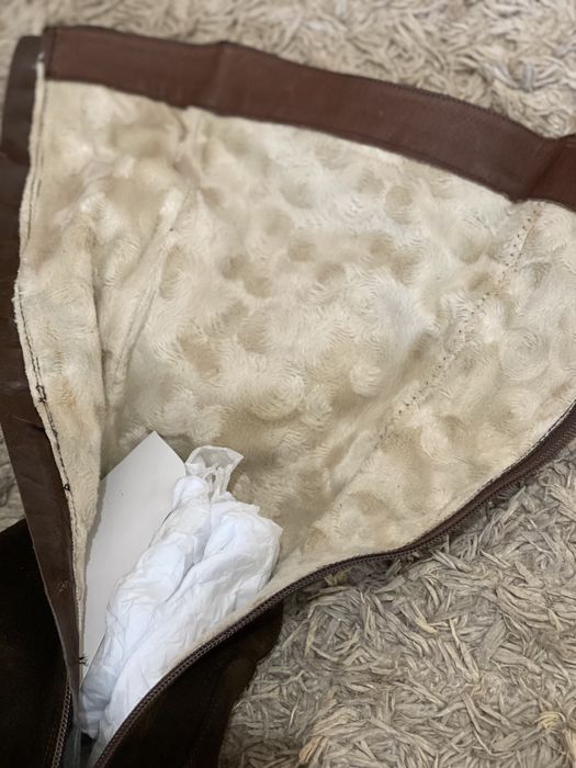 Дамски ботуши естествен велур- 41 номер,