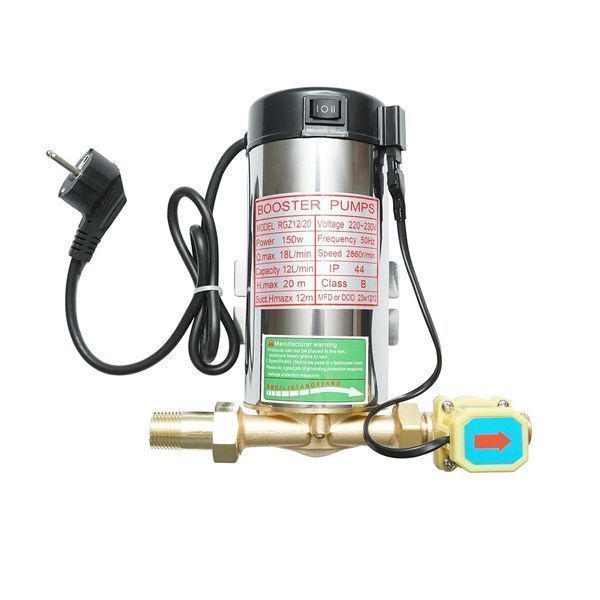 Помпа за повишаване на налягането на гореща вода 220v, 150w, за соларе