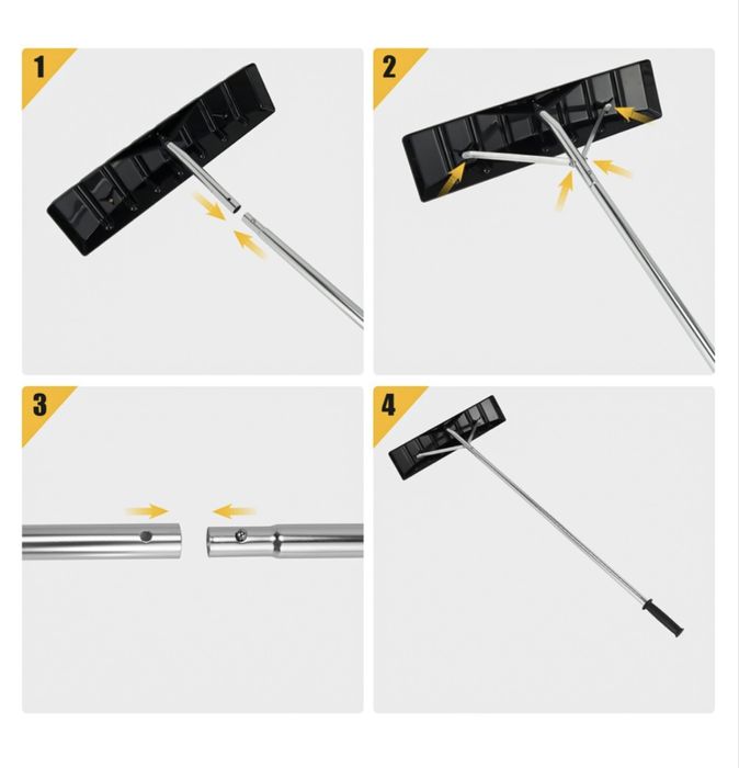 Lopată reglabilă pentru zăpadă