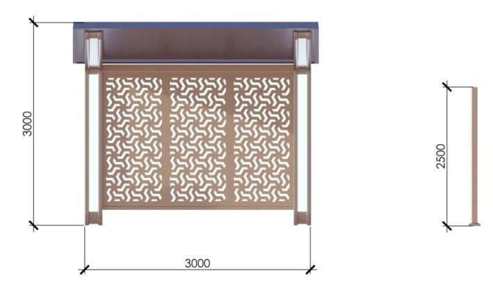 Навесы любой сложности все по металлу.