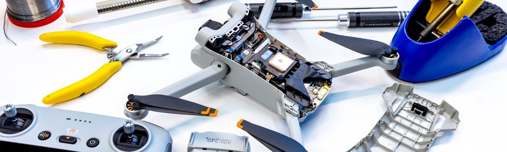 Ремонт дронов DJI кватрокоптеров