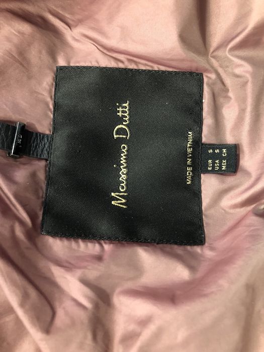 Vesta Massimo Dutti cu pene de rata