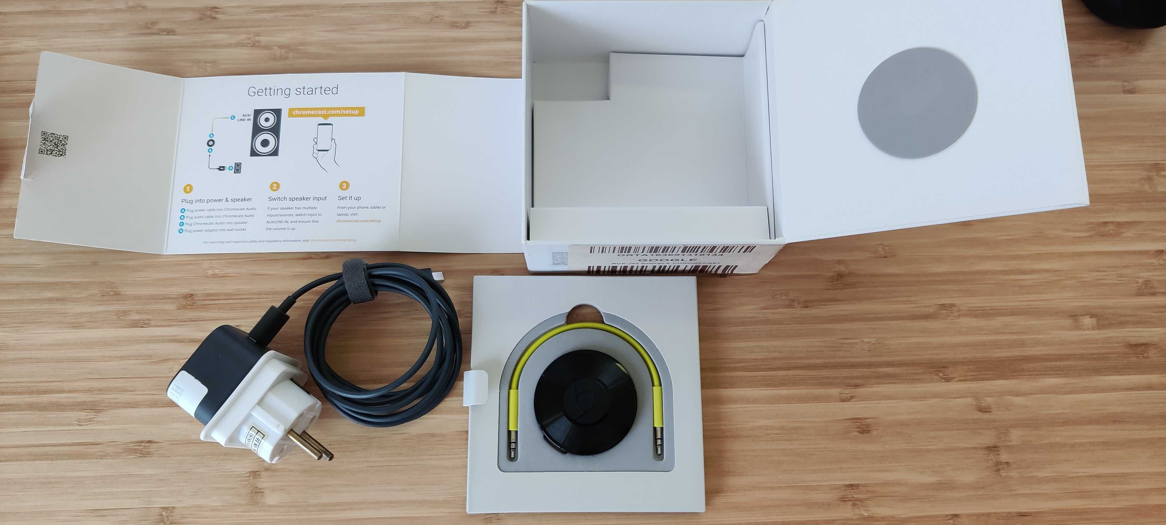 Google Chromecast Audio | Cu toate accesoriile | In stoc