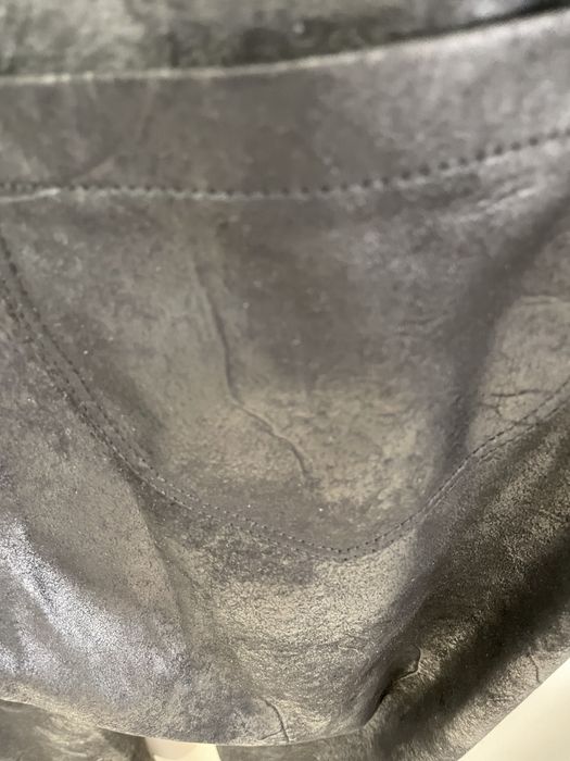 Черен панталон с имитиращ кожен ефект на марка Кенсол /Kensol, 50