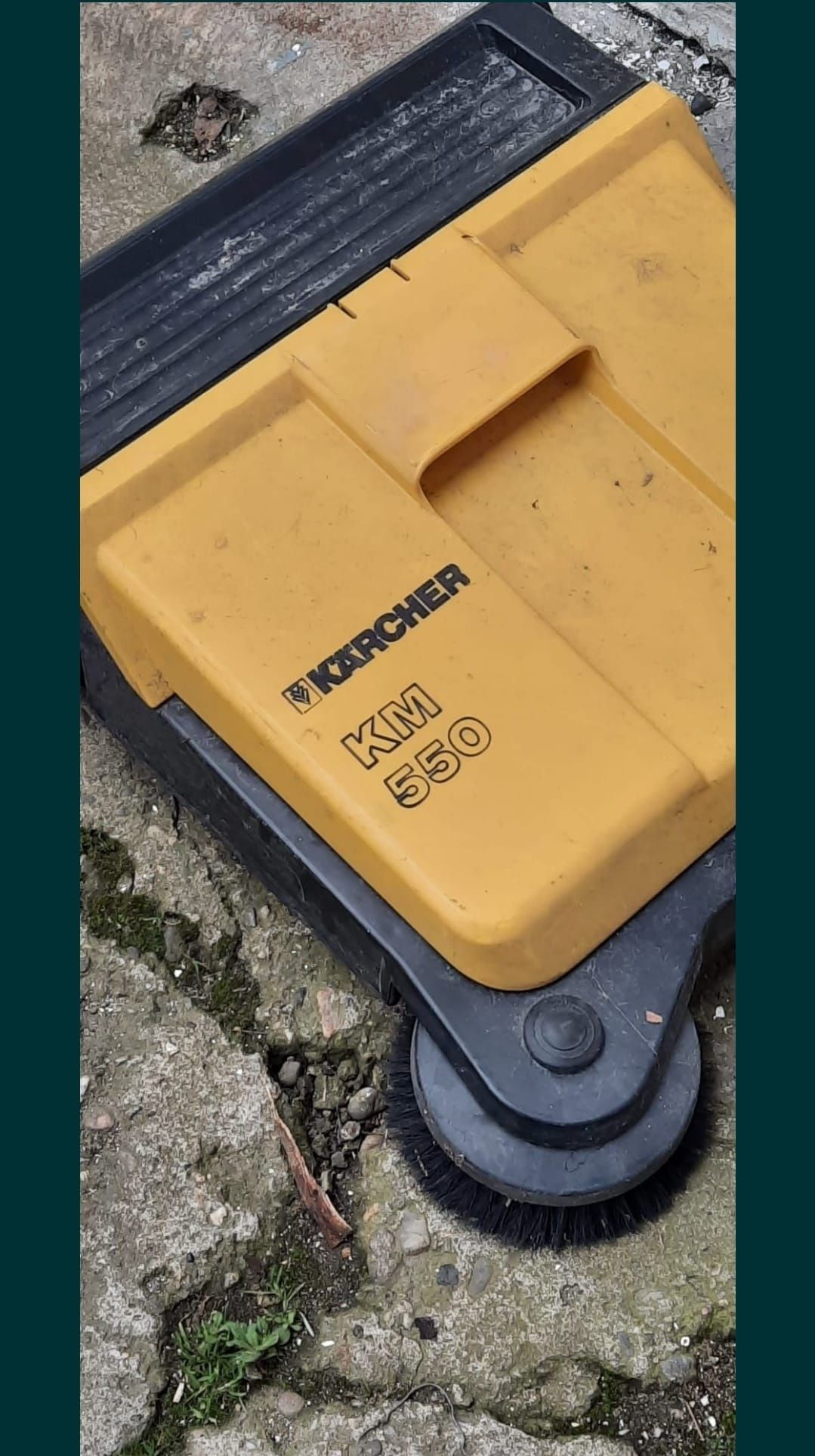 Matura Karcher km 550 curte hală trotuar pavaj matura mecanică