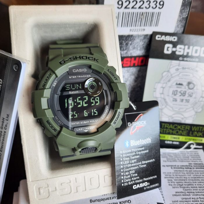 Casio G Shock GBD 800   GBA 8000 Bluetooth