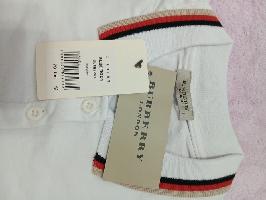 Tricou Burberry  Alb