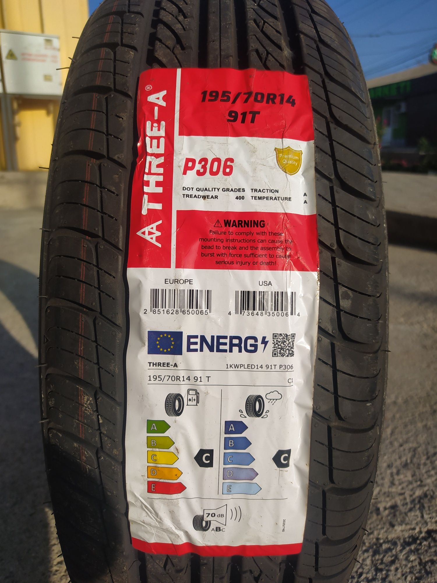 Three-A 195/70R14 P306