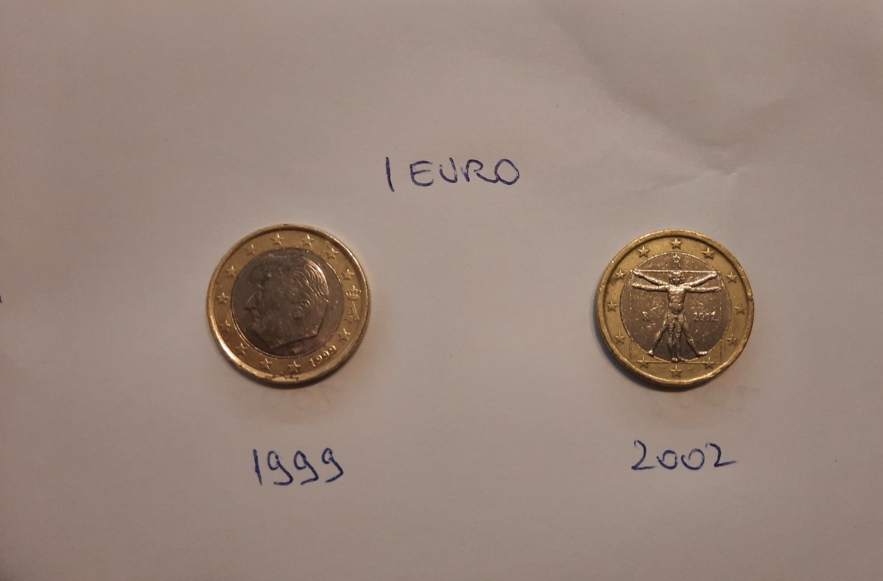 Monede de colecție 2 euro 2002 și 1 euro