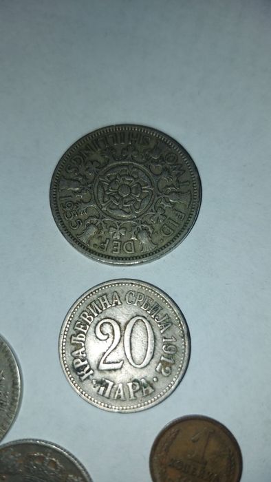 Лот стари монети български и чужди