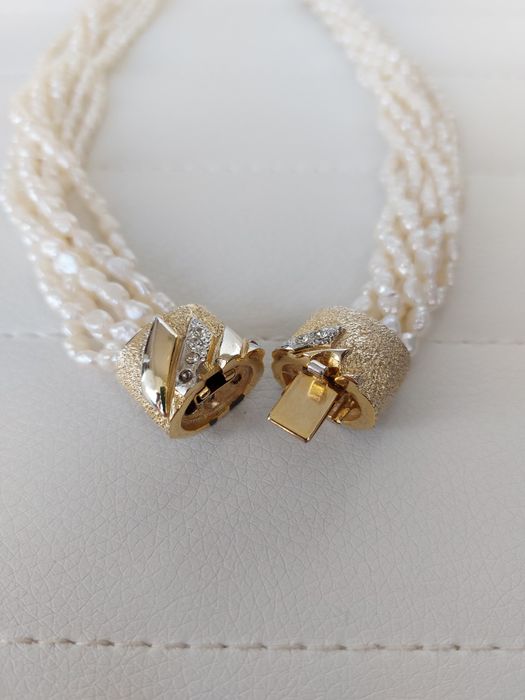 Colier Vintage, Perle Naturale, 7 Siraguri