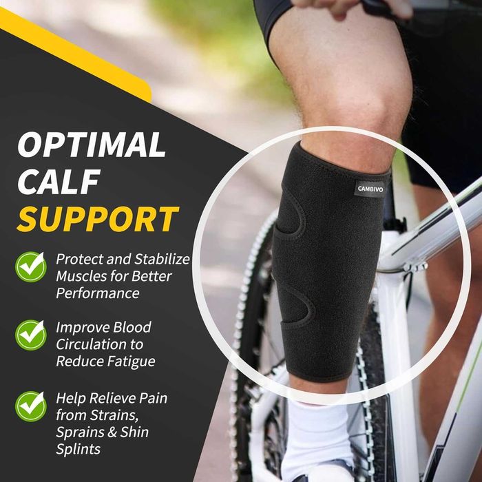 Tibiera reglabila de Compresie din Neopren, Cambivo UK, set 2 bucati