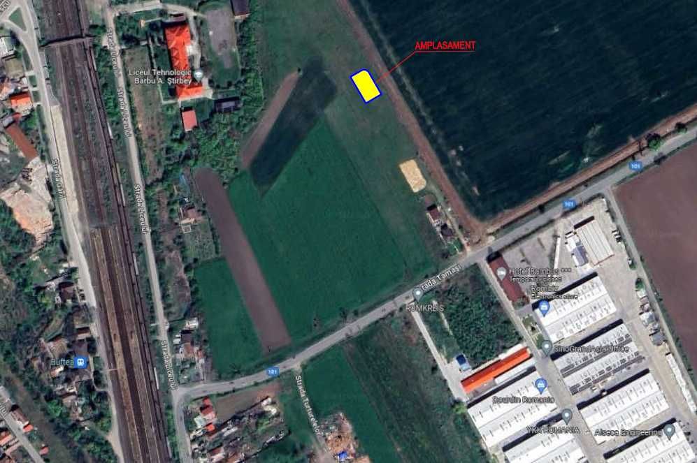 534 mp intravilan cu Autorizatie de Construire, Buftea, gara, Rombiz