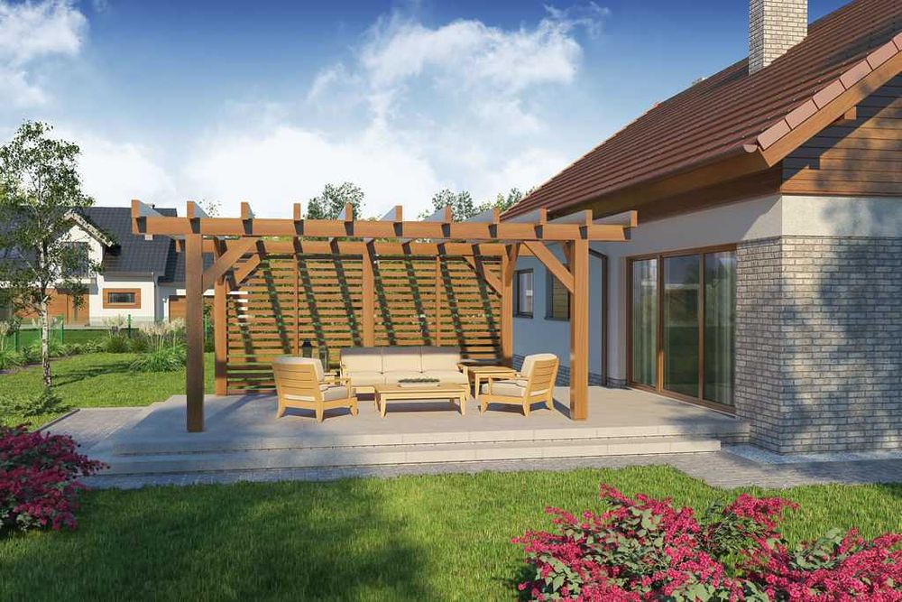 Pergola lemn  600 x 400 x240h cm
