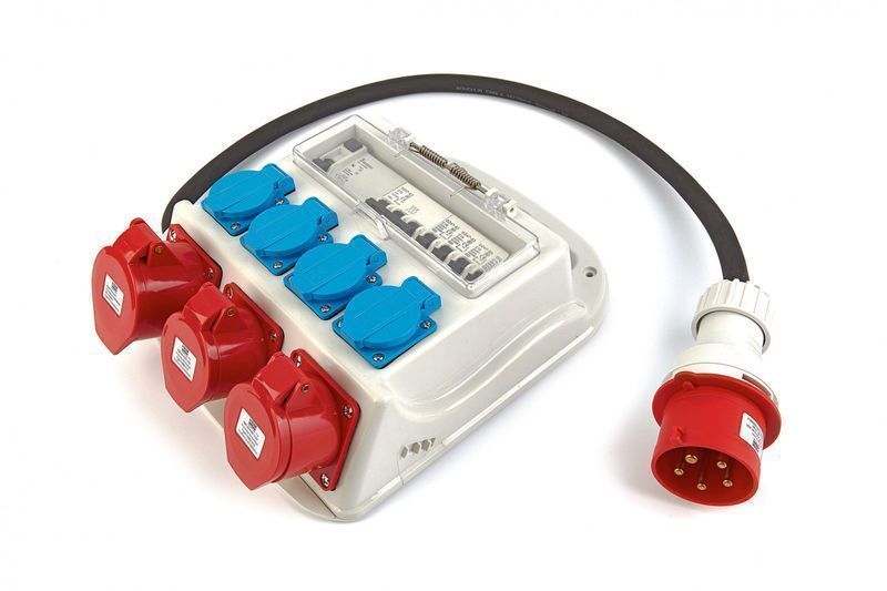 Преносима кутия за дистрибуция и защита 3х400v 4х230v ip44