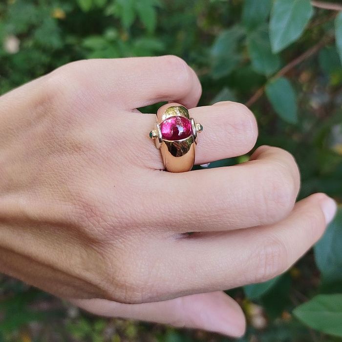 Inel de designer, Mid Century, aur 18k, certificat