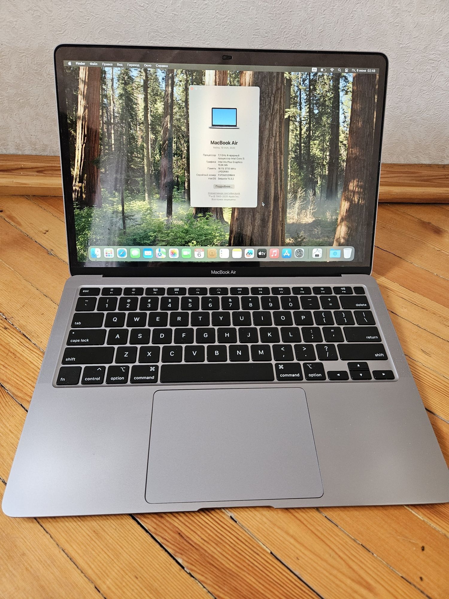 MacBook Air 2020 Retina 13-inch, 15 cycles, ОПИСАНИЕ.