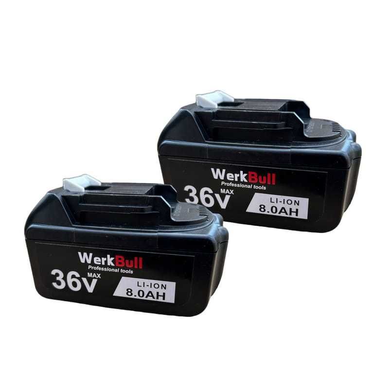 Ударен Винтоверт и Резачка  WerkBull  автом омас22см шина 2 бат 36v 8a