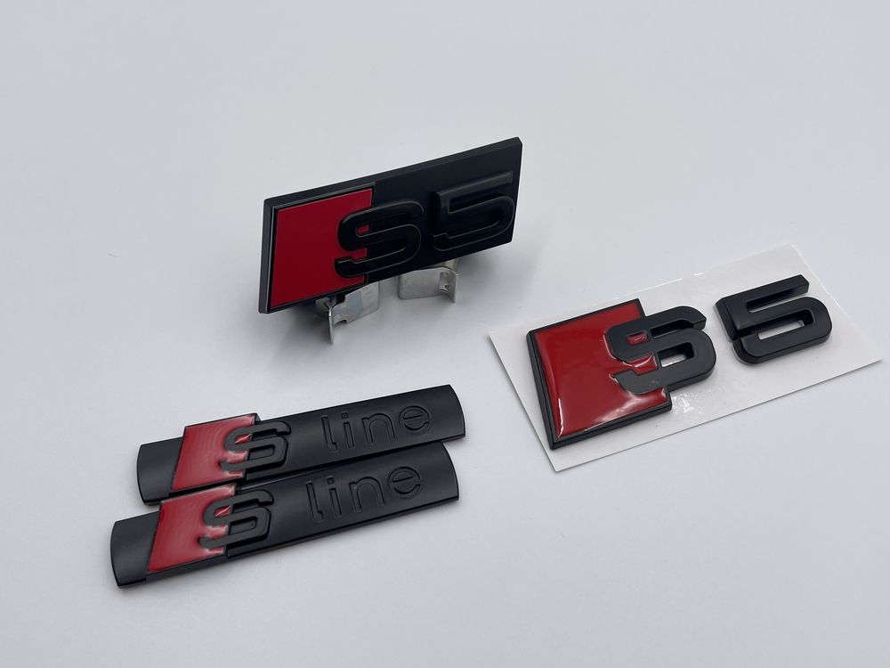 Set Embleme Audi S5 negru