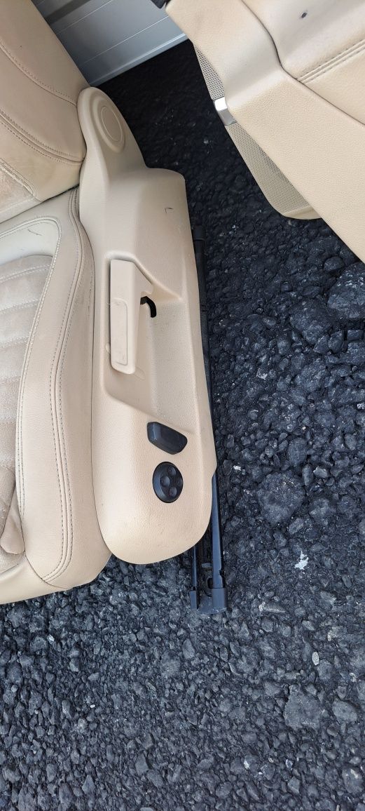 Interior complet piele- alcantara VW Passat B6 crem cu încălzire