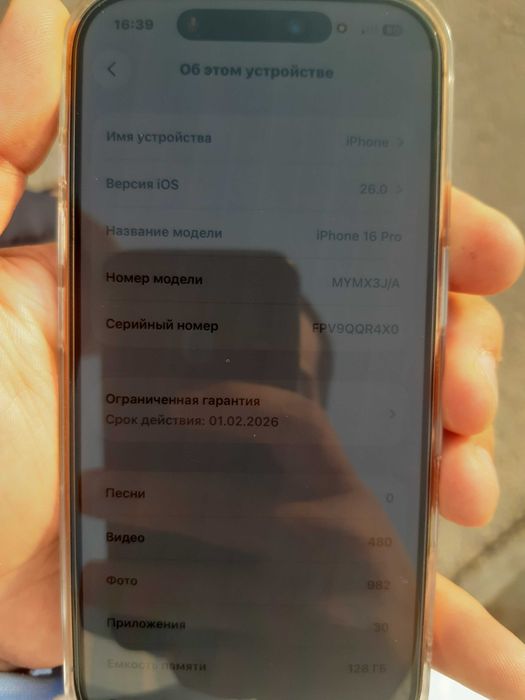 Iphone 16 pro orginal