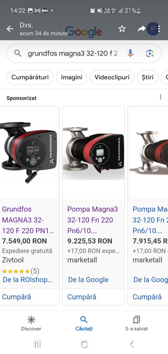 Pompa Grundfos  Magna 3 Produs nou achiziționat din EU