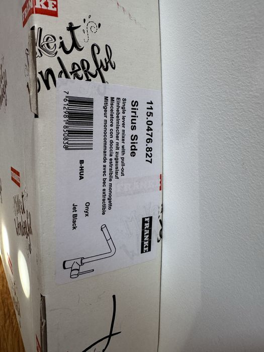 Baterie cu dus extractibil chiuveta bucatarie Franke Sirius Black