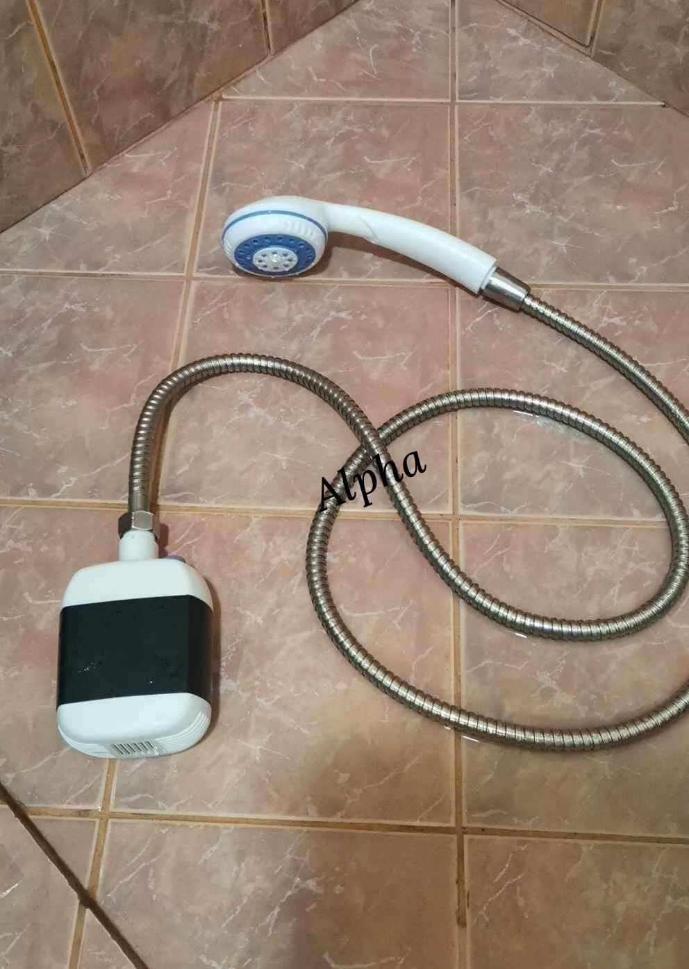 Преносим душ за къмпинг, компактен, USB зареждане, батерия 2200 mAh
