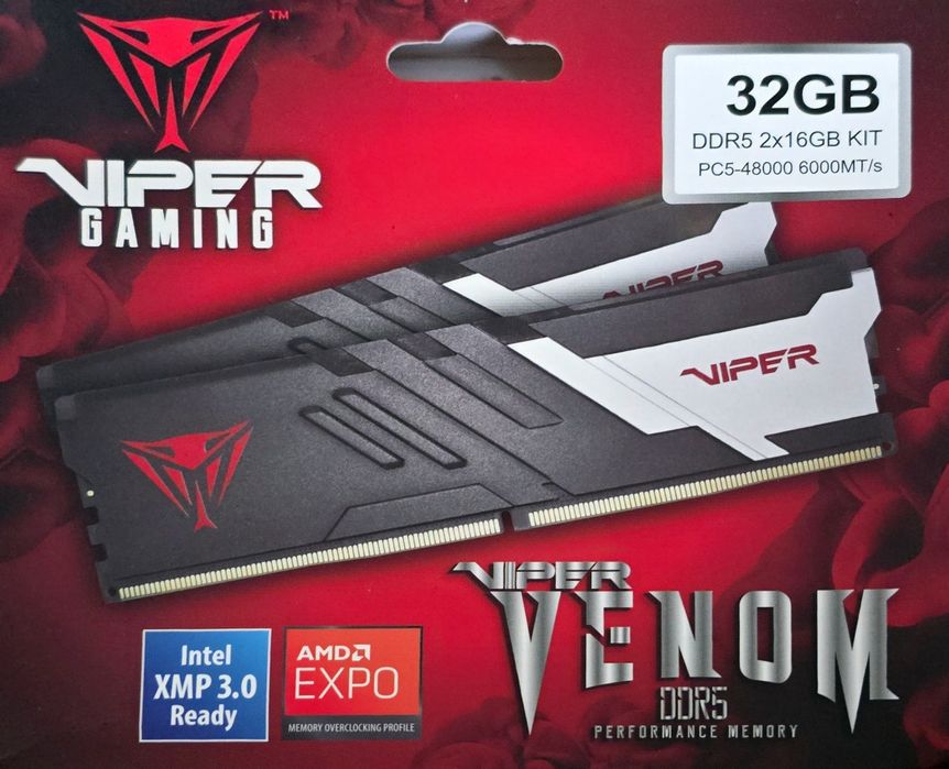 Ram Viper Venom 32Gb DDr5 6000 !!! NOI AMD EXPO Intel XMP