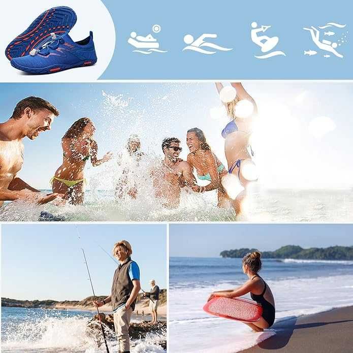 Аква обувки, обувки за плуване, унисекс, плажни обувки, нови