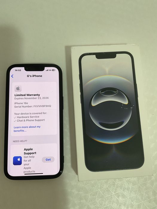 iphone 16e black nou 128gb neverlock