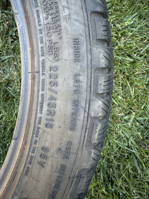 Anvelope iarna  2 latimi 5,5 mm 245/40.   225/45r18 michelin