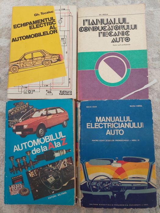 Cărți vechi electrica și mecanică auto
