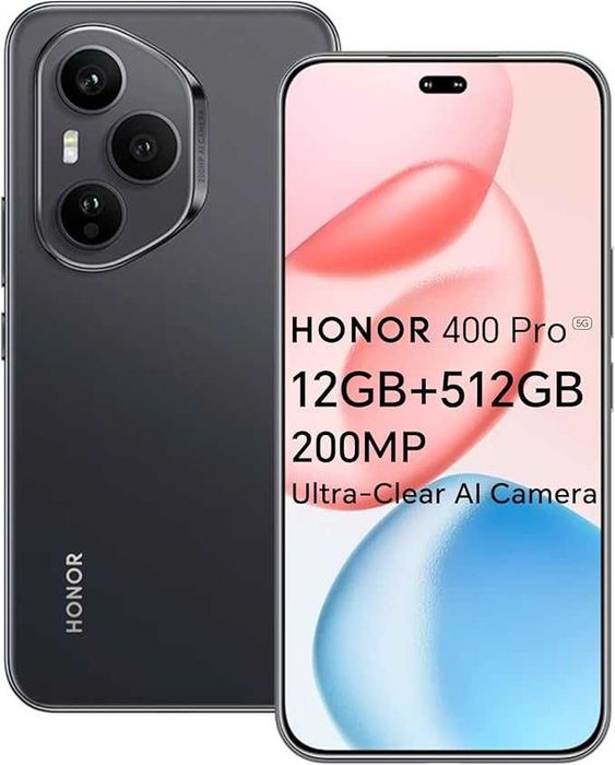 Нов! 2г. Гаранция! Honor 400 Pro 5G Dual 12GB RAM 512GB Grey, Black