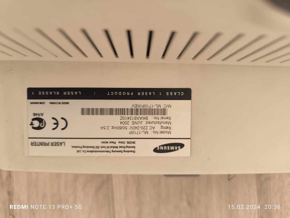 Продам принтер Samsung ML-1710P