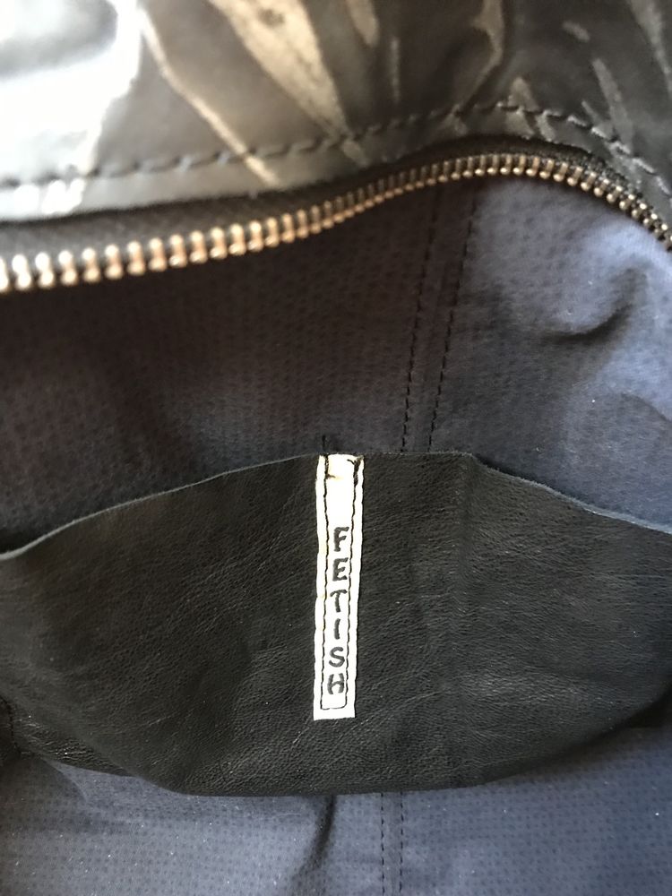 Черна чанта естествена кожа Fetish