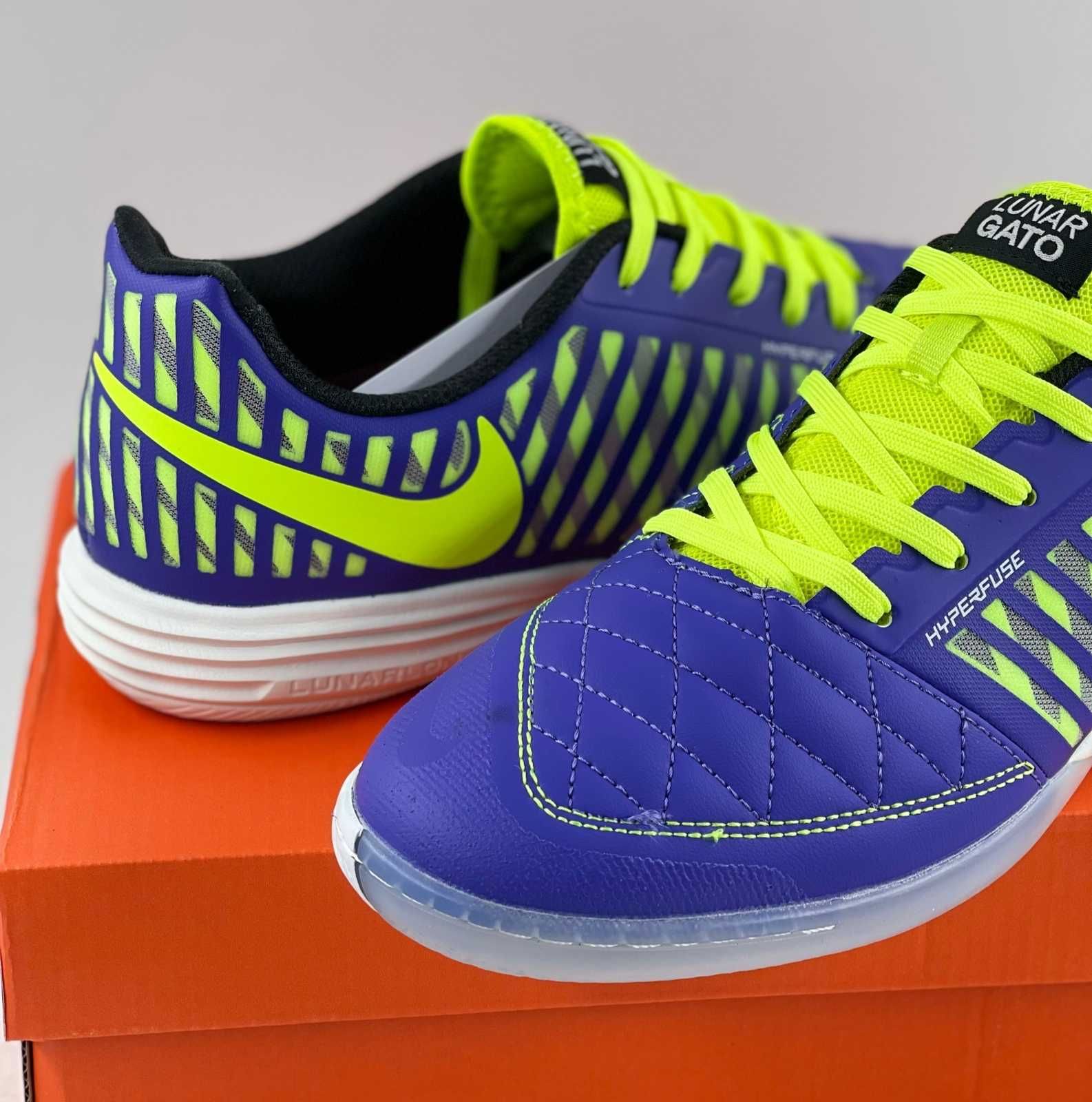 Nike Lunar Gato, обувь для футбола, футзалки, миники, зальники (0946)