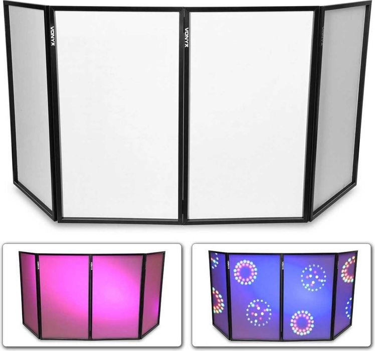 Ecran DJ pliabil Vonyx DB2, 120x70cm, SUPER OFERTĂ Black Friday!