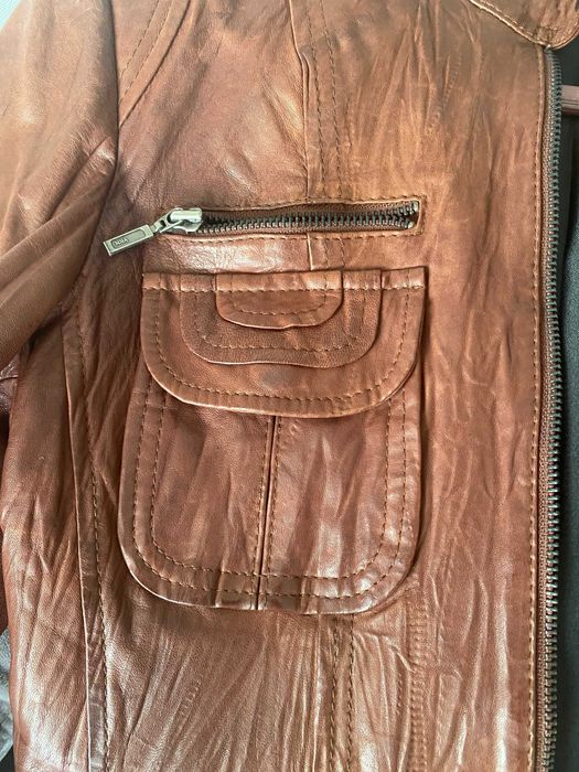 Дамско кожено яке H-I-S JEANS естествена кожа