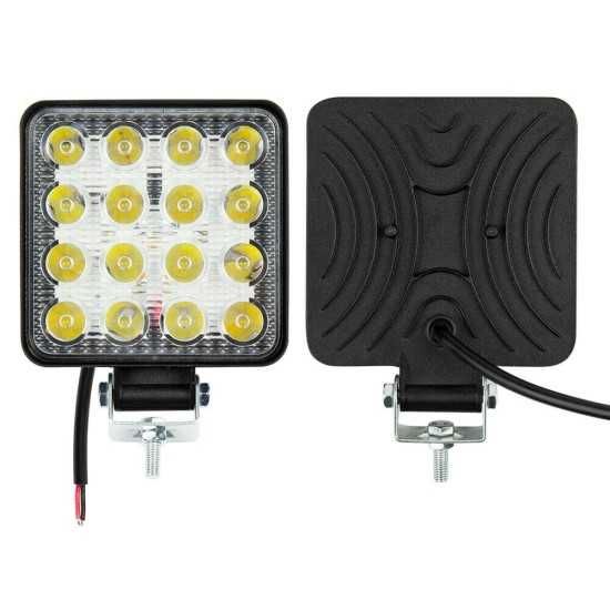 LED Диоден Халоген Фар Прожектор 48W ЛЕД 12V 24V
