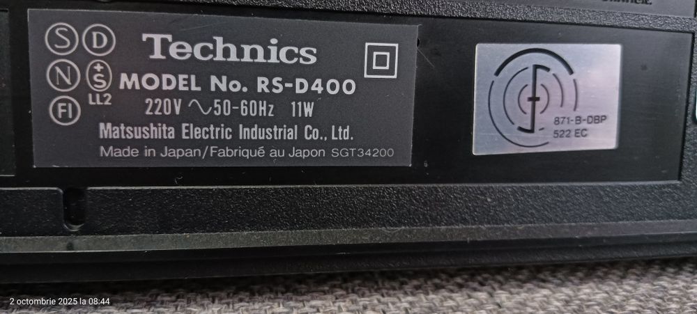 Technics RS-D400 vintage