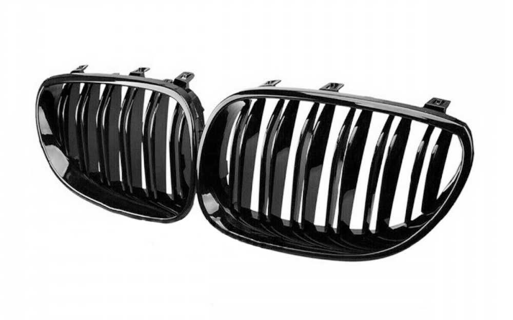Двойни бъбреци за BMW E60, E61, 2003-2011 г. Черен лак