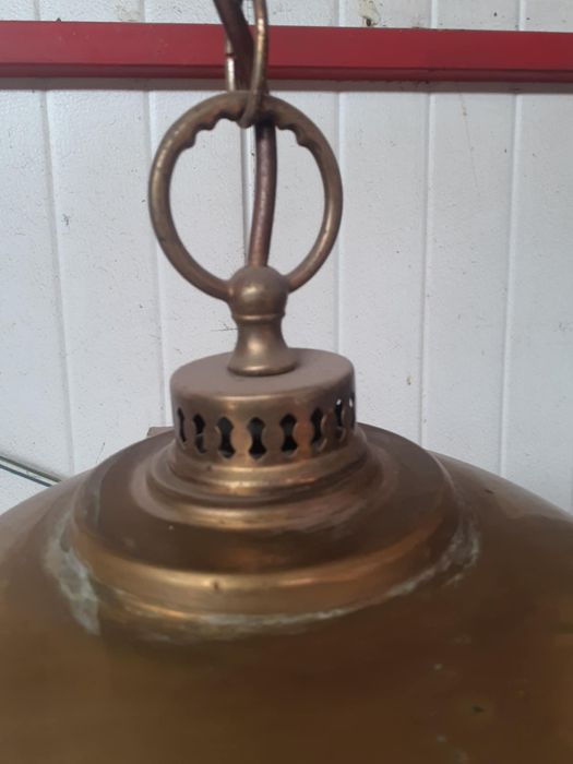 Accesoriu decorațiune pendul lumina alama Schroder Germania 1960